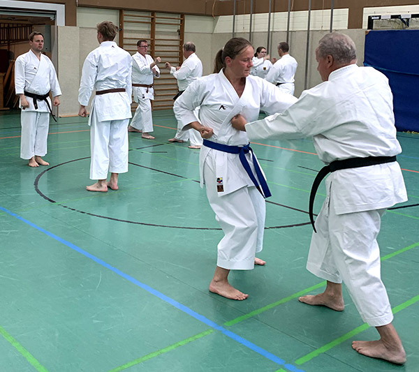 Kumite Partnerübungen beim Karate
